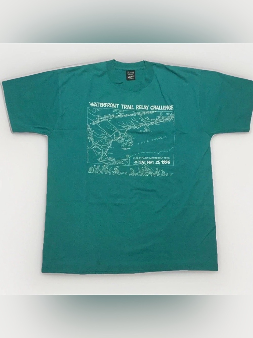 90s Vintage Toronto Marathon T-Shirt Single Stitch Size XL Y2K Running Relay
